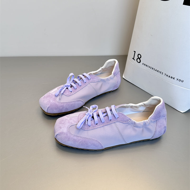 Damen sportive Sneaker aus hochwertigem Wildleder mit komfortabler Polsterung EB