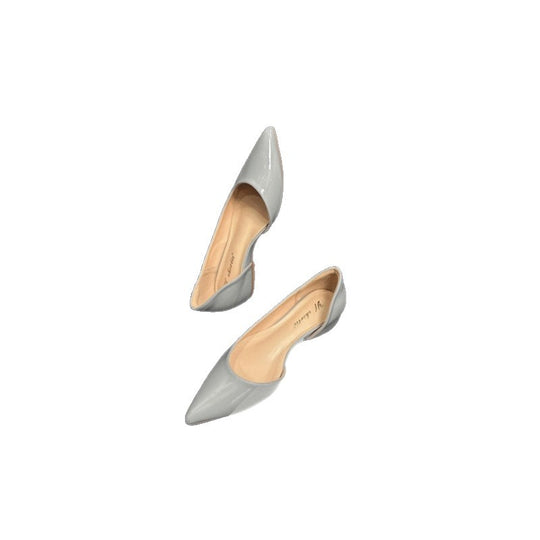 Damen spitze Ballerina-Pumps mit elegantem Glanz EB
