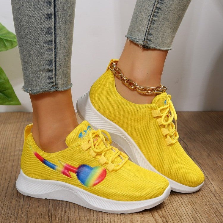 Damen Sportliche Lauf-Sneaker mit auffälligem Design EB