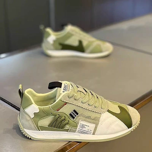 Damen sportliche Sneaker mit atmungsaktivem Design und gepolsterter Sohle EB