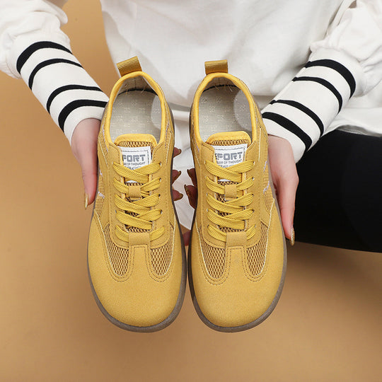 Damen Sportliche Sneakers mit atmungsaktiver Netzoberfläche EB