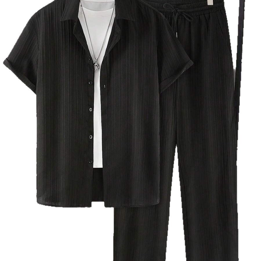 Damen Streifen Schlafanzug Set EB