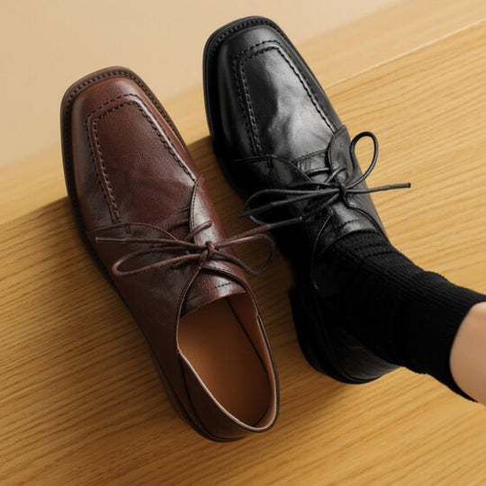 Damen Mokassins mit elegantem Schnürverschluss und bequemer Sohle EB