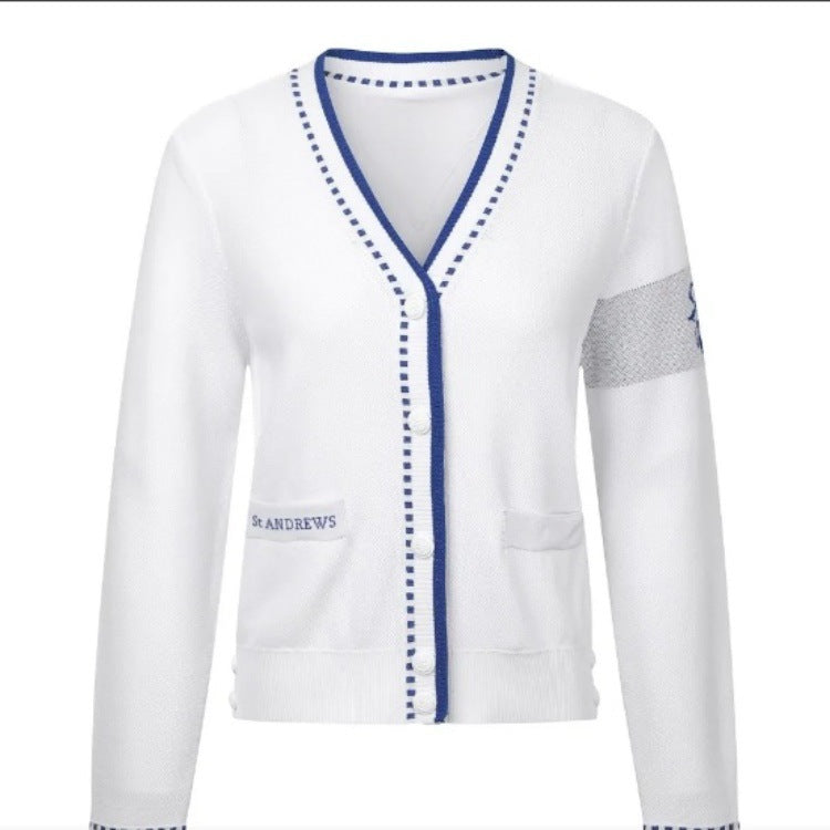 Damen modische Strickjacke mit strukturiertem Design und Taschen EB