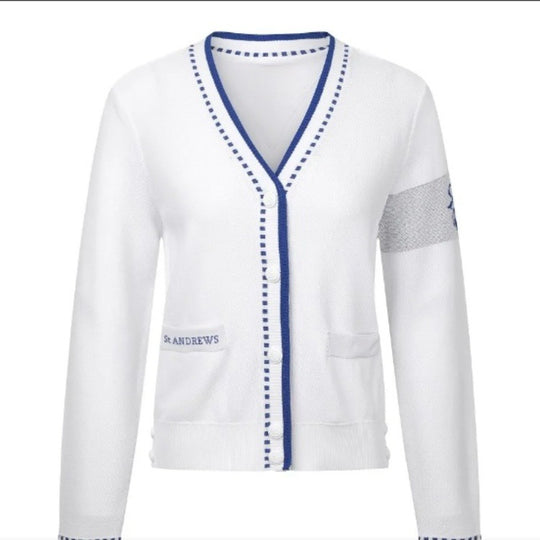 Damen modische Strickjacke mit strukturiertem Design und Taschen EB