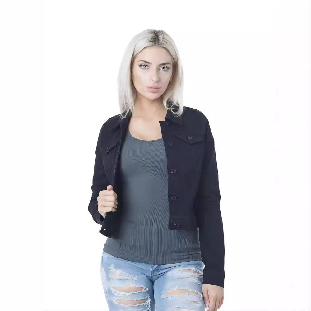 Damen lässige Jeansjacke EB
