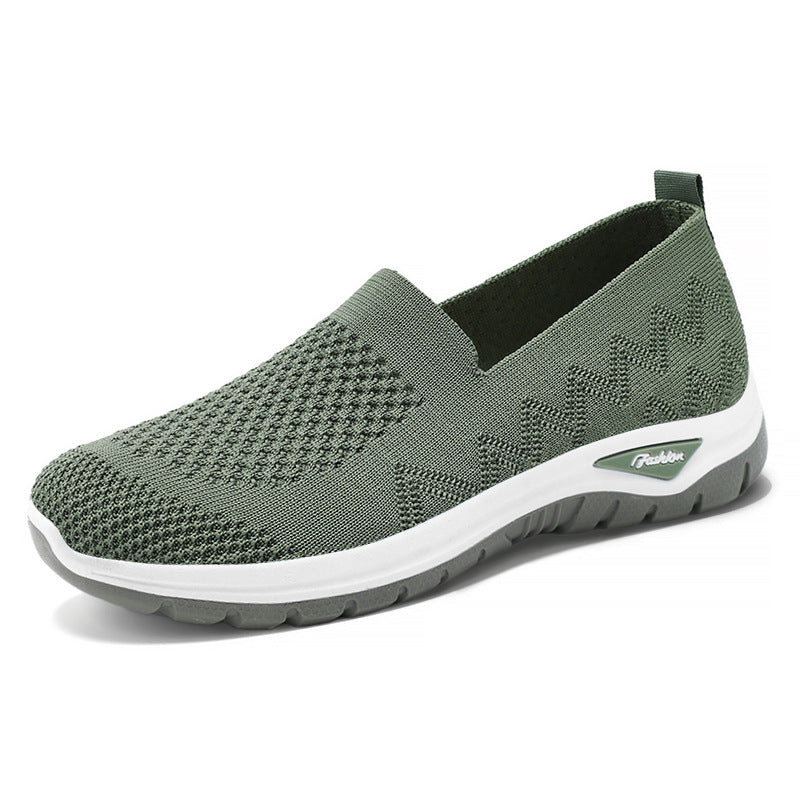 Damen nan nahtloser Strick-Slip-On mit gepolstertem Memory-Fußbett und flexibler Profillaufsohle EB