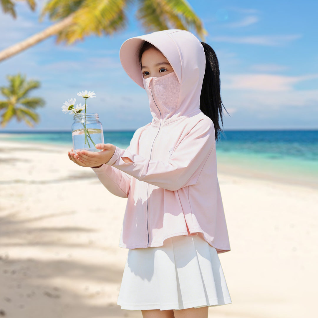 Kinder Sonnenjacke mit Kapuze und UV-Schutz EB