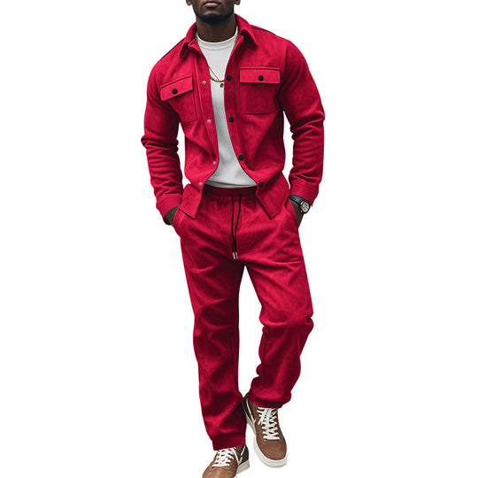 Herren Freizeit-Longejacke mit praktischen Knopftaschen und elastischen Details EB
