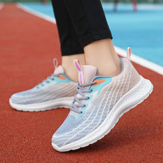 Damen Leichte Laufschuhe mit atmungsaktivem Obermaterial und stoßdämpfender Sohle EB