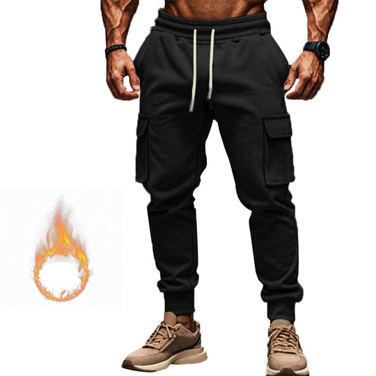 Herren Thermo-Cargo-Jogger mit Fleecefutter, tapered Schnitt & Mehrfachtaschen EB