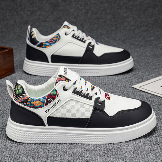 Damen Sportliche Sneaker mit detailliertem Ethno-Design und gepolsterter Sohle EB