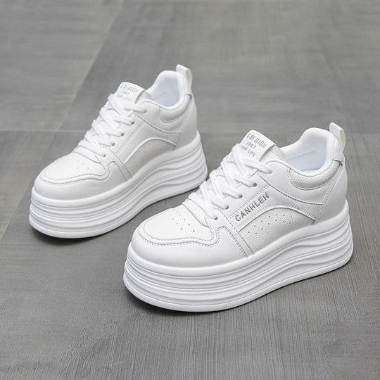 Damen Sportliche Plateau Sneakers EB