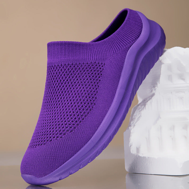 Damen nan Slip-On-Stricktrainer mit sockenhaftem Schaft und ergonomischer Dämpfungssohle EB
