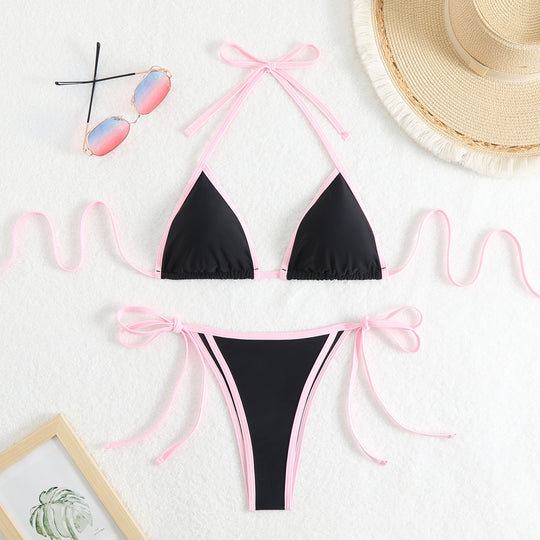 Damen Triangel-Bikini mit verstellbaren Trägern EB