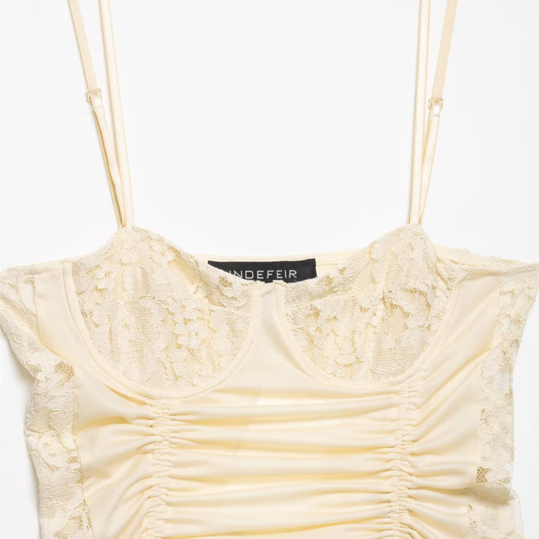Damen Spitzeneinsatz Top EB