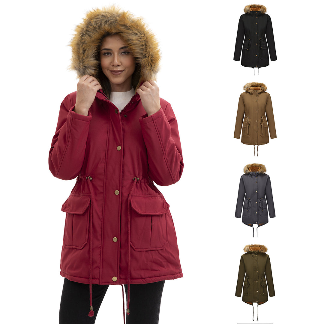 Damen Winterparka mit Pelzkragen EB