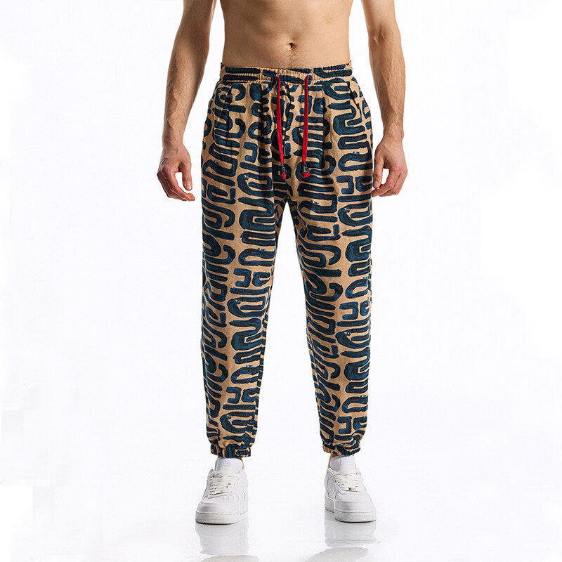 Herren Jogginghose mit modernem Patchwork-Design EB