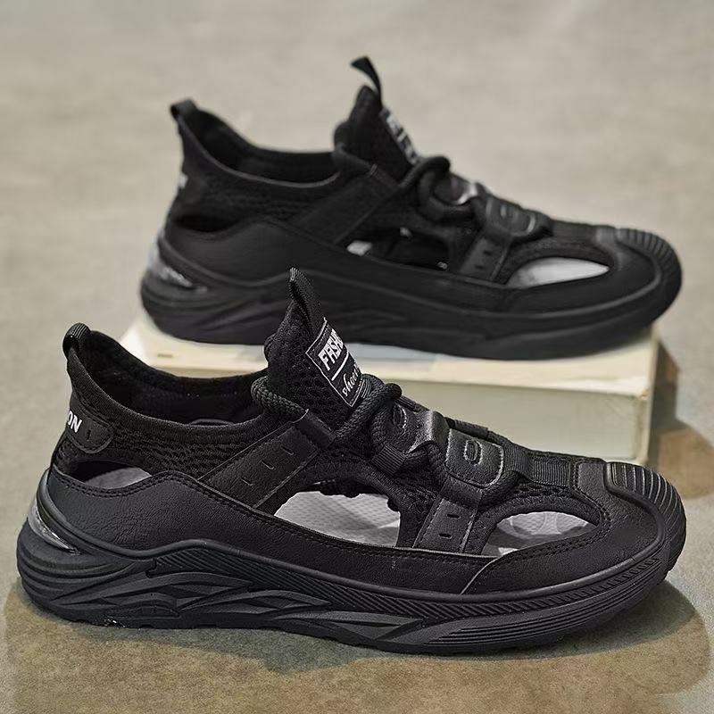 Damen Sportliche Sandalen Sneakers mit atmungsaktiven Mesh-Einsätzen EB