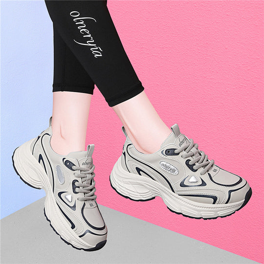Damen Sportliche Chunky Sneakers mit dämpfender Sohle EB