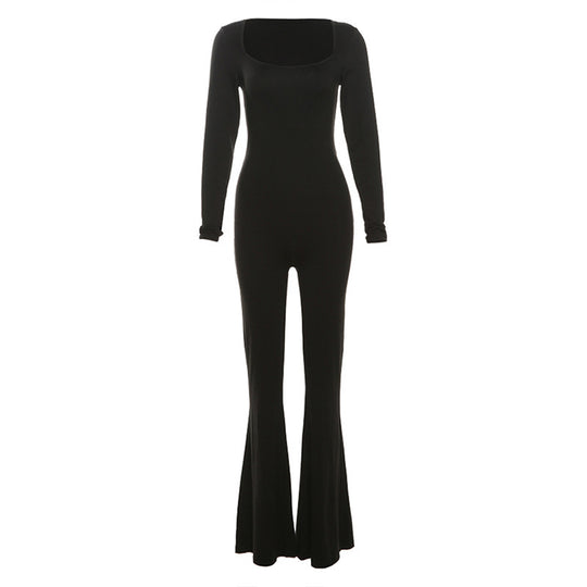 Damen Langärmeliger Jumpsuit EB