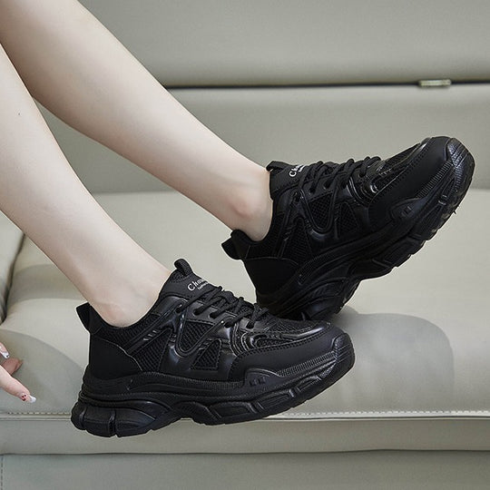 Damen Sportliche Sneakers mit atmungsaktiver Netzstruktur und gepolsterter Sohle EB