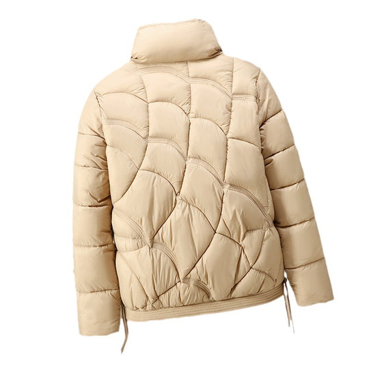 Damen Trendiger gepolsterter Blouson mit praktischen Schnürdetails EB