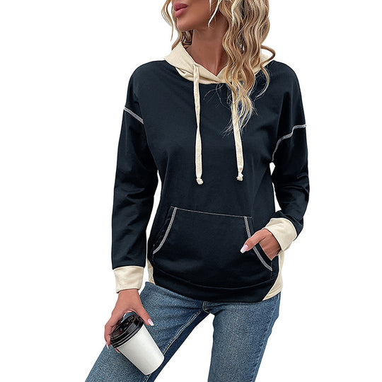 Damen Hoodie mit Kapuze und praktischen Taschen EB
