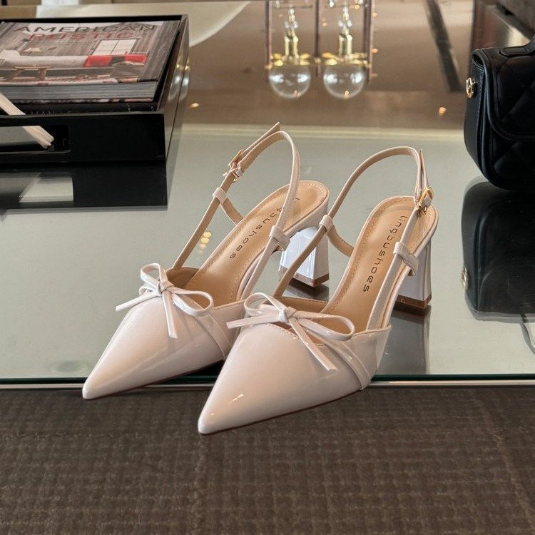 Damen elegante Slingback-Pumps mit modischem Schleifenakzent EB