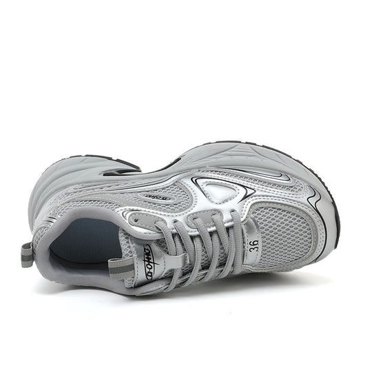 Damen Sportliche Lauf-Sneaker mit atmungsaktiver Mesh-Oberfläche und dämpfendem Fußbett EB