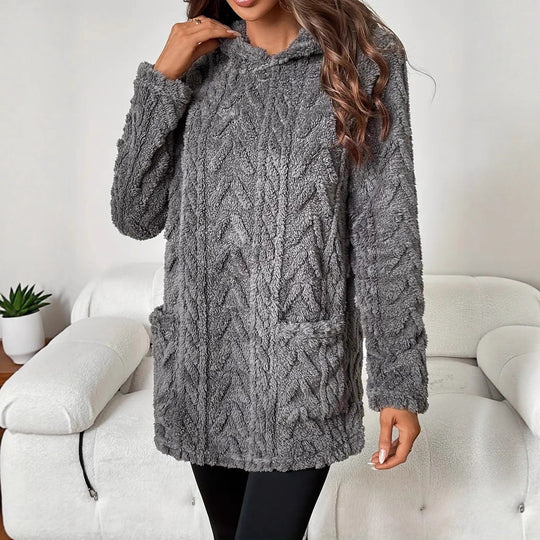 Damen Kuscheliger Hoodie mit Struktur EB