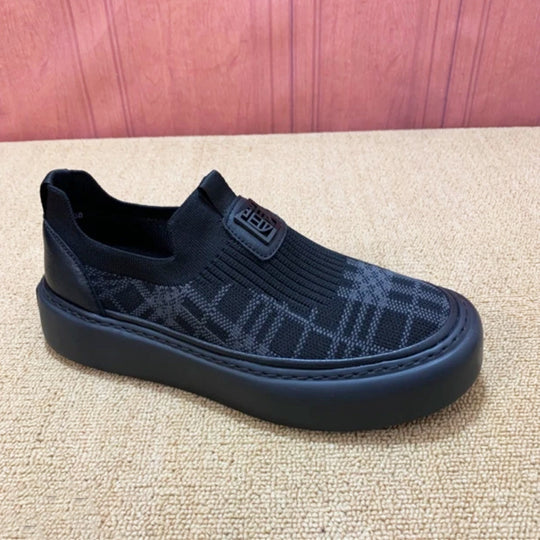 Damen Slip-On Sneaker aus hochwertigem Textil mit elastischem Einstieg und rutschfester Sohle EB