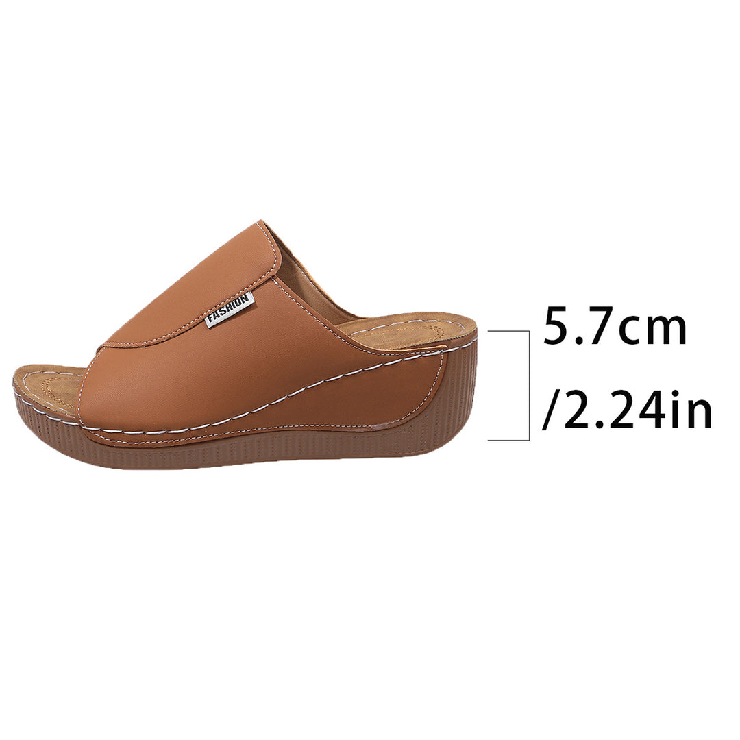 Damen  Slip-On Keil-Mules mit ergonomischem Memory-Fußbett und leicht profilierter Laufsohle EB
