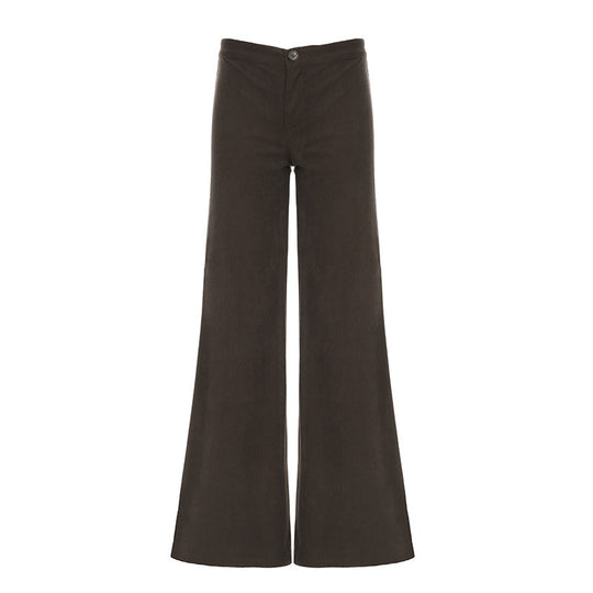 Damen Flared Hose aus weichem Stoff mit hohem Bund EB
