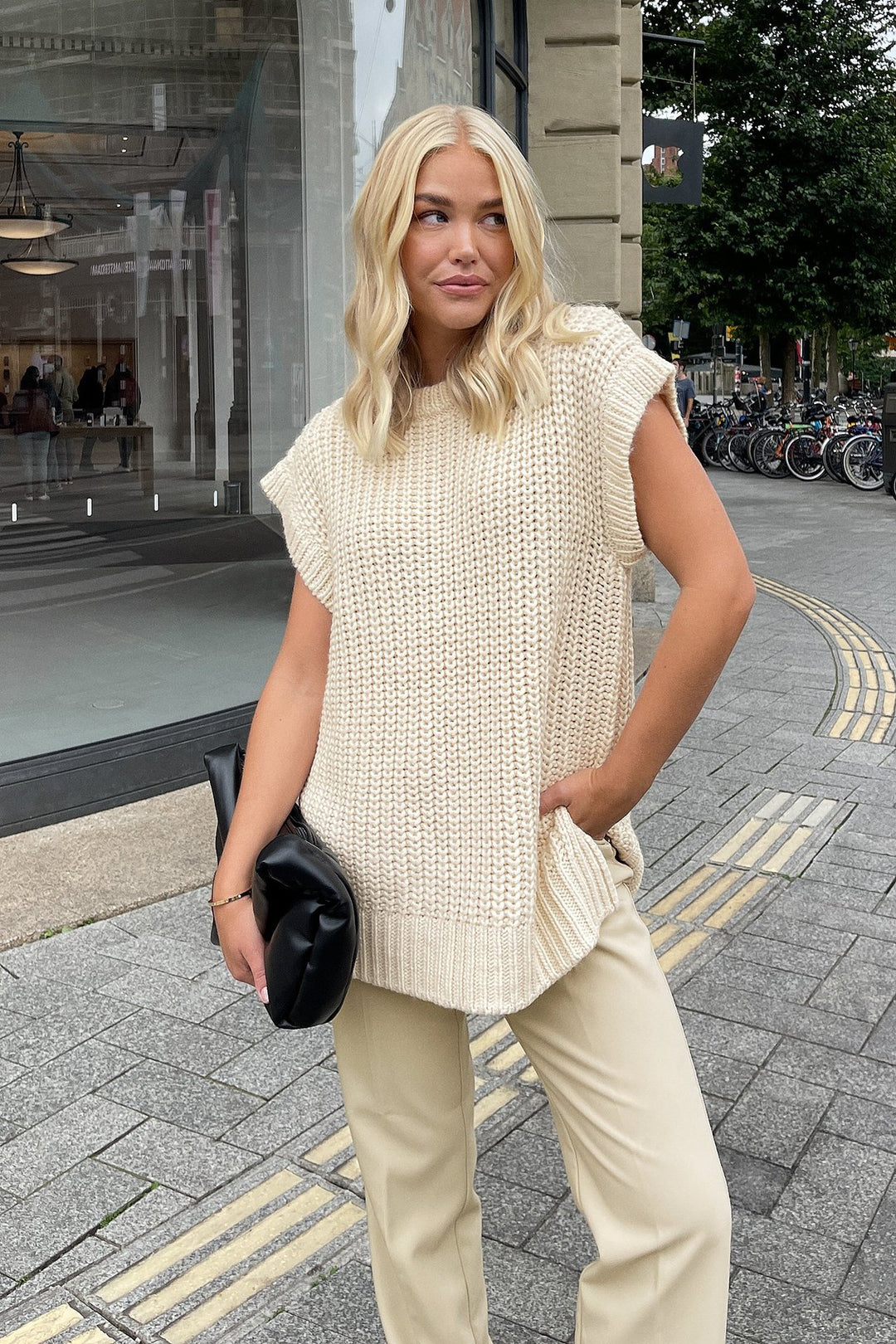 Damen Oversized Stricktop mit lässigem Schnitt EB