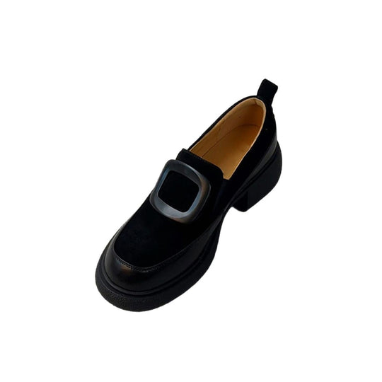 Damen elegante Slipper mit modischer Schnallenverzierung und stabiler Sohle EB