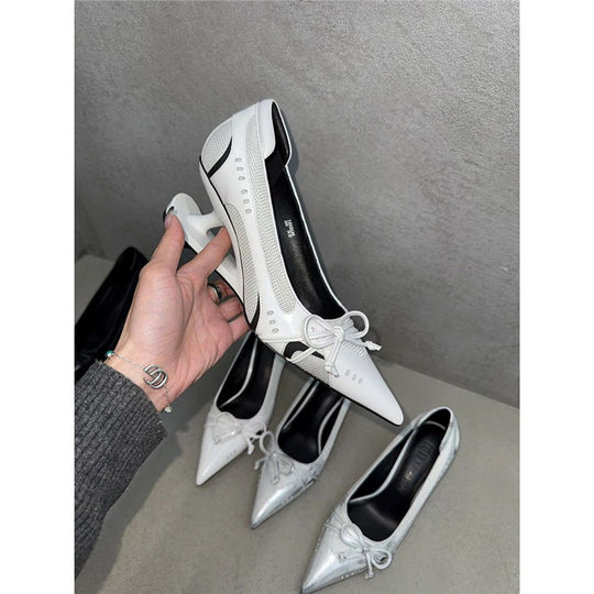 Damen modische High Heels mit futuristischem Design EB