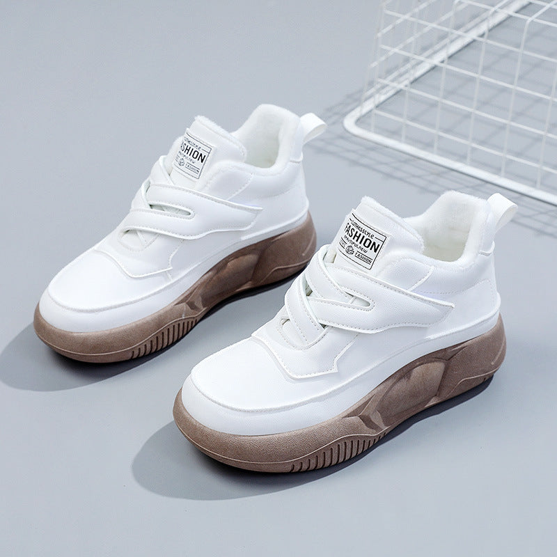 Damen hochgeschnittene Freizeitschuhe mit praktischen Klettverschlüssen EB