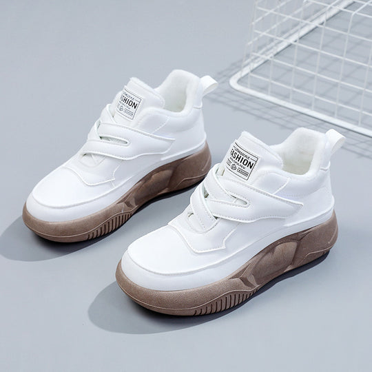 Damen hochgeschnittene Freizeitschuhe mit praktischen Klettverschlüssen EB