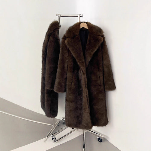 Damen Langhaarmantel für elegante Anlässe EB