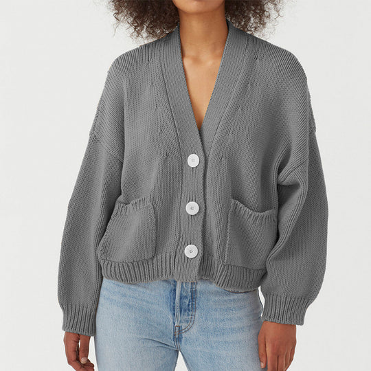 Damen Strickjacke mit praktischen Taschen EB