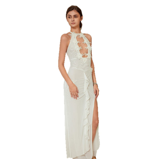 Damen Elegant gehäkeltes Minikleid EB