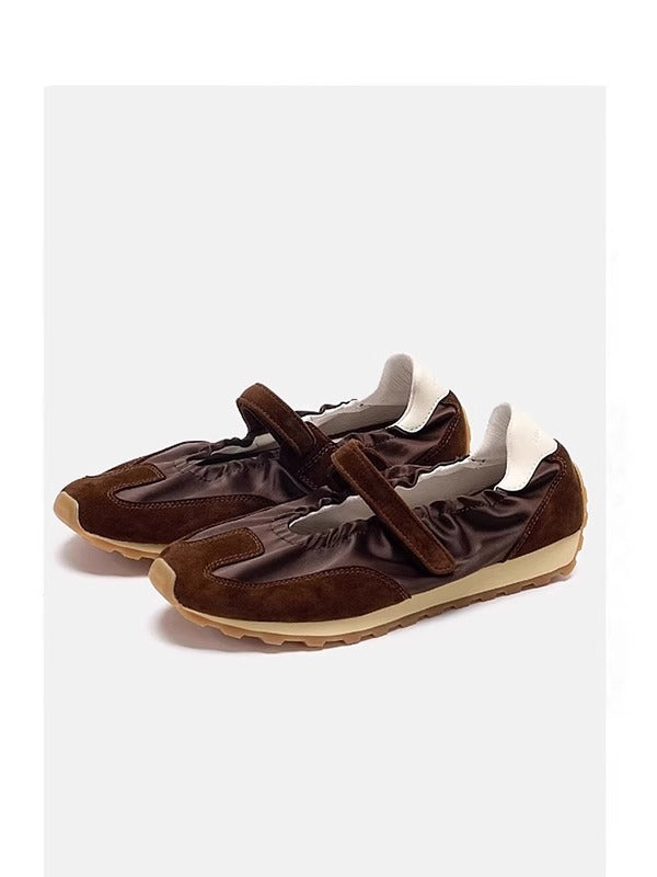 Damen Bequeme Mokassins mit verstellbarem Riemen und rutschfester Sohle EB