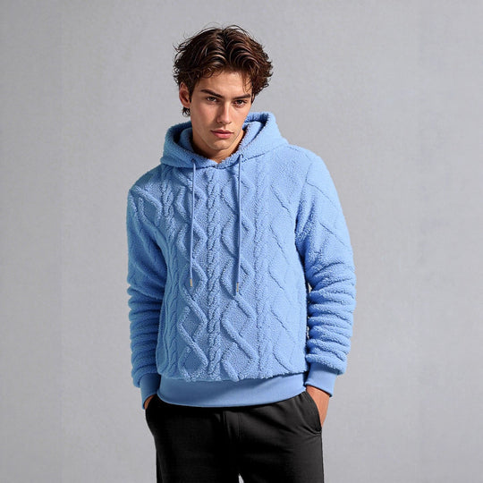 Damen Kuscheliger Fleece-Hoodie mit strukturiertem Design EB