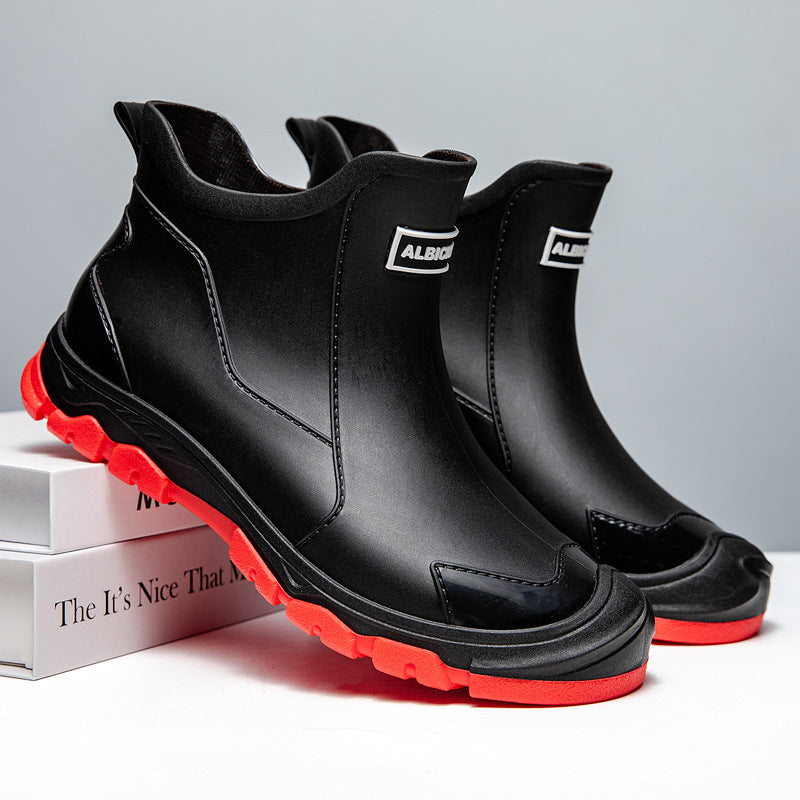 Herren Gummistiefel mit rutschfester Sohle und flexiblem Einstieg EB