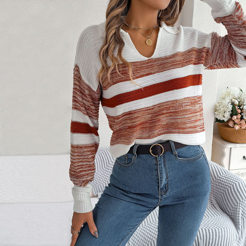 EB | Gestreifter Strickpullover im Casual Look