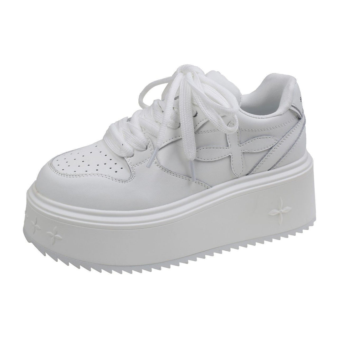 Damen Plateau-Sneaker mit rutschfester Sohle und gepolstertem Kragen EB