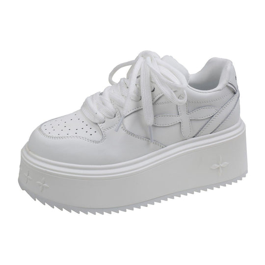 Damen Plateau-Sneaker mit rutschfester Sohle und gepolstertem Kragen EB
