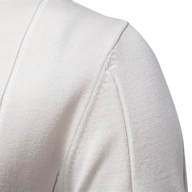 Herren Polohemd mit kurzer Knopfleiste und strukturiertem Design EB