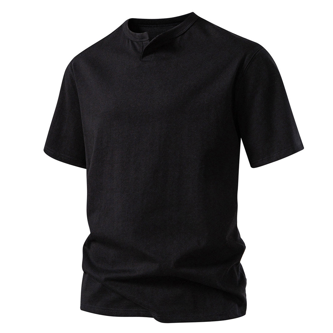 Herren T-Shirt mit modernem Ausschnitt und komfortablem Schnitt EB